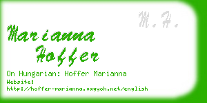 marianna hoffer business card